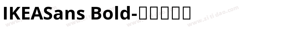 IKEASans Bold字体转换